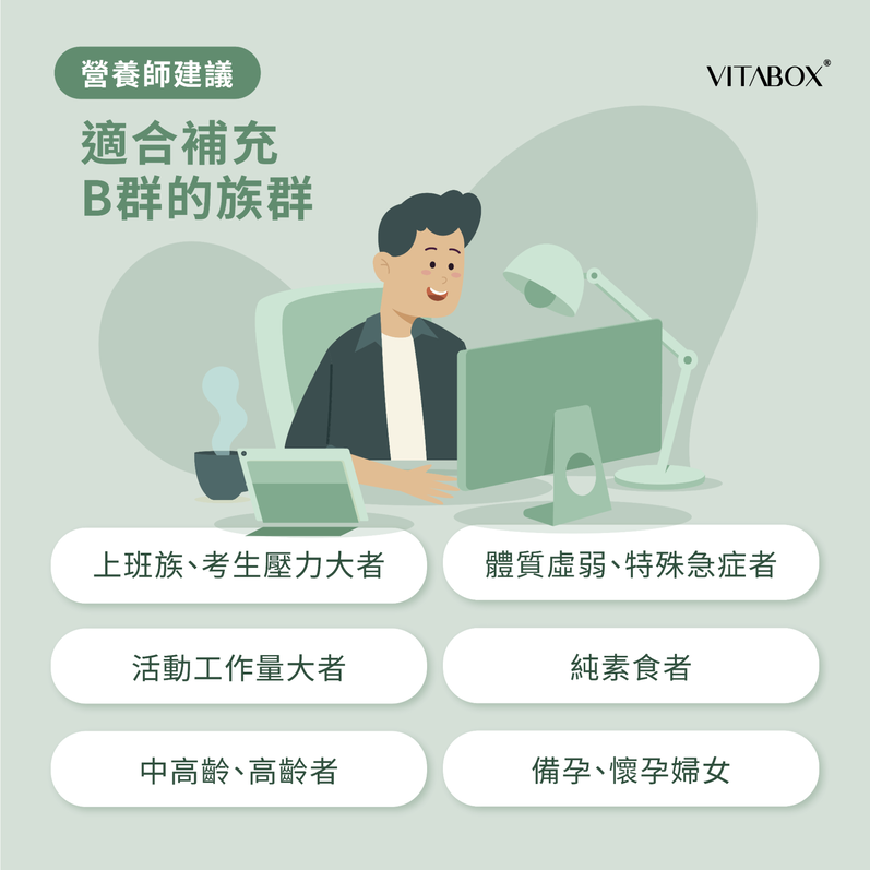 適合補充B群的6大族群
